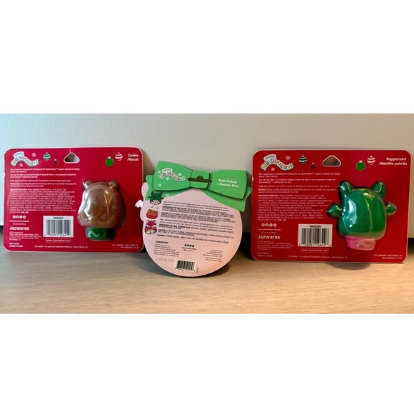Squishmallows Lot-2 Lip Smacker Balms (Tolef Bear & Ricardo Bat) & 1-nail Polish - Picture 2 of 8